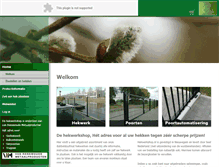 Tablet Screenshot of hekwerkshop.nl